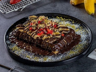 Bitter Çikolatalı Waffle görseli