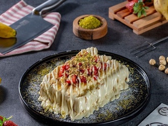 Beyaz Çikolatalı Waffle görseli