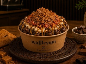 Karamel Soslu Waffle (Tek Kişilik) görseli