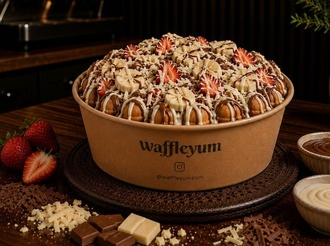Sütlü Çikolatalı Waffle (Tek Kişilik) görseli