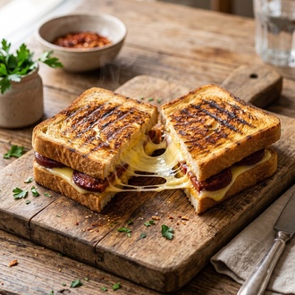 Sucuklu Kaşarlı Tost görseli