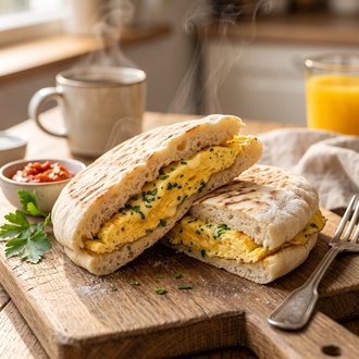 Omlet Bazlama Tost görseli