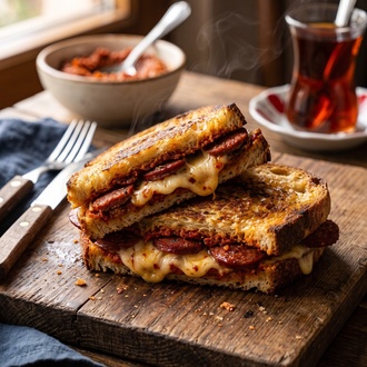Acukalı, Sucuklu, Kaşarlı Tost görseli