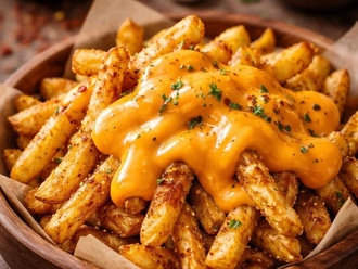 Cheddar Soslu Patates Kızartması görseli