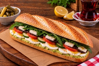 Avakado Soslu Yumurtalı Sandviç görseli