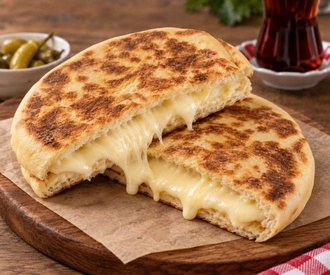 Bol Kaşarlı Bazlama Tost görseli
