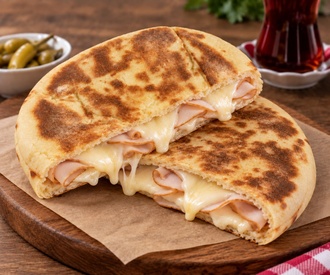 Hindi Fümeli Kaşarlı Bazlama Tost görseli