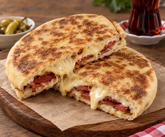 Sucuklu Kaşarlı Bazlama Tost görseli