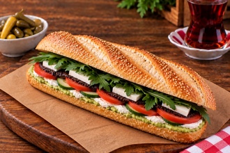Avakado Soslu Sandviç görseli