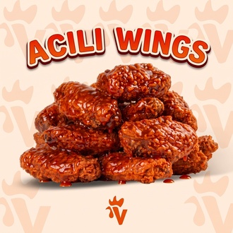 Acı Sriracha V Wings (6'Lı) görseli