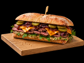 Roast Beef Deluxe Ciabatta Sandviç (135 Gr) görseli