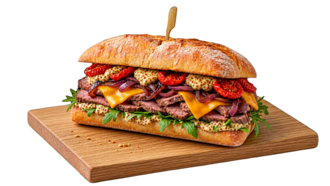 Izgara Antrikot Ciabatta Sandviç (135 Gr) görseli