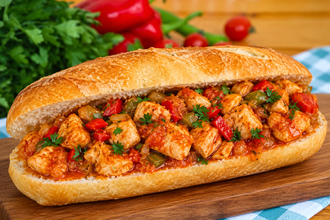 Ekmek Arası Tavuk Sote görseli