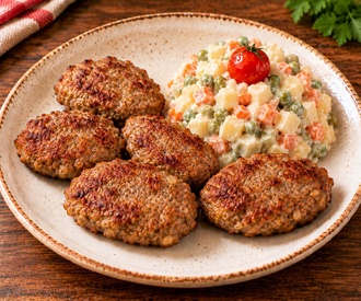 Anne Köftesi (5 Adet) Ve Rus Salatası görseli