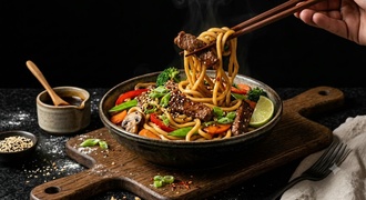 Teriyaki Soslu Dana Etli Noodle görseli