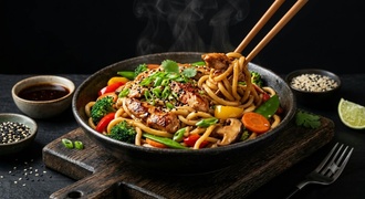Teriyaki Soslu Tavuklu Noodle görseli