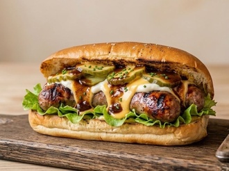 Trüflü Sosisli Hotdog görseli