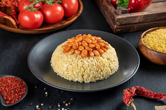Kuru Fasulyeli Bulgur Pilavı görseli