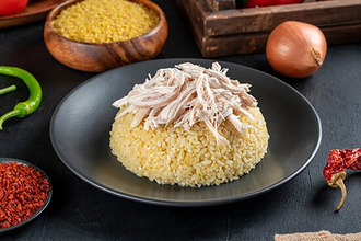 Kuru Fasulyeli Tavuklu Bulgur Pilavı görseli