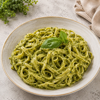 Tagliatelle Fettucini Pesto görseli