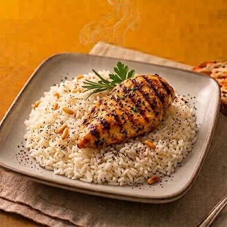 Izgara Tavuk & Pirinç Pilavı görseli