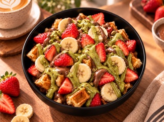 Fıstıklı Kova Waffle görseli