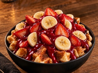 Frambuazlı Kova Waffle görseli