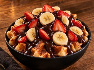 Bitter Çikolatalı Kova Waffle görseli