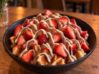 Çilek Rüyası Kova Waffle görseli