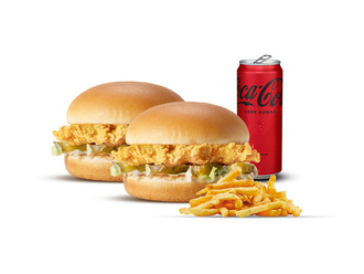 İkili Tavuk Burger Menü görseli