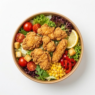 Çıtır Tavuk Salata görseli