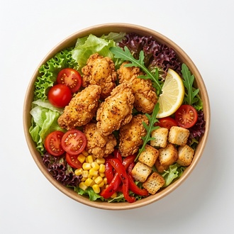 Chicken Cajun Salata görseli