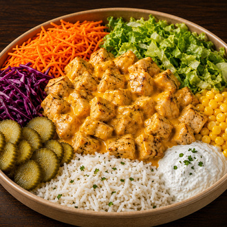 Cheddar Soslu Basmati Bowl görseli