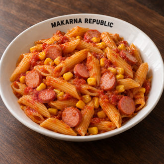 Sosisli Mısırlı Penne görseli