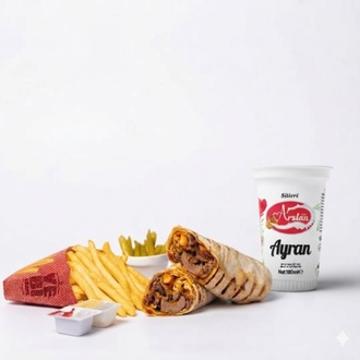 Klasik Et Döner Dürüm Patates Kızartmalı Menü görseli