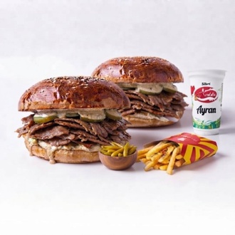 Süper İkili Et Döner Burger Menü görseli
