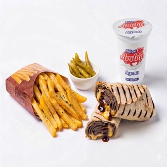 Bbq & Cheddar Soslu Et Döner Dürüm Patates Kızartmalı Menü görseli