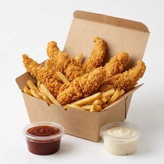 Chicken Fingers - 5'Li + 250 Gr Patates + 2 Sos görseli
