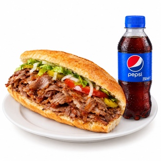 Yarım Ekmek Et Döner Pepsi Menü görseli