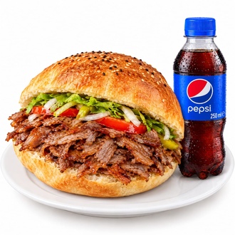 Tombik Ekmek Et Döner Pepsi Menü görseli