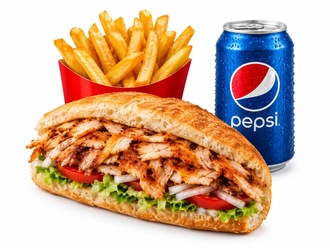 Yarım Ekmek Arası Tavuk Döner Menü görseli
