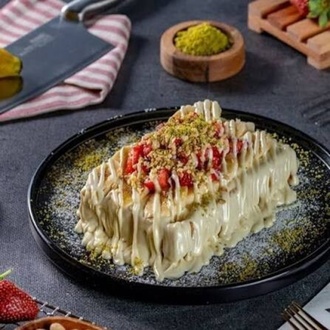 Beyaz Çikolatalı Waffle görseli