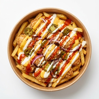 Loaded Patates - Buffalo Soslu Çıtır Tavuklu Patates görseli
