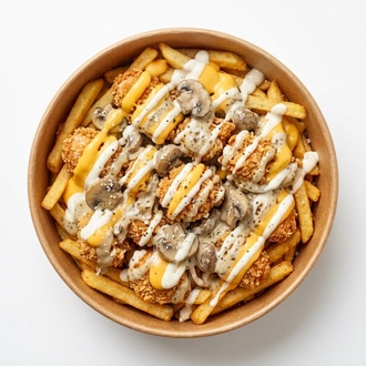 Loaded Patates - Mantar Soslu Çıtır Tavuklu Patates görseli