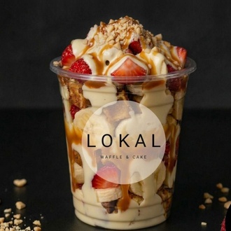 Karamelli Bardak Waffle görseli