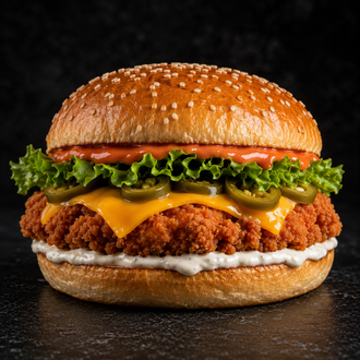 Buffalo Ranch Chicken Burger görseli
