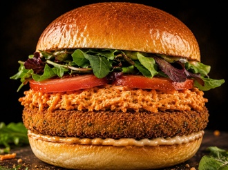 Vegan Schnitzel Burger görseli