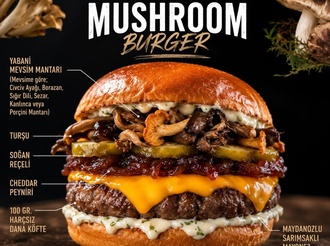 Wild Mushroom Burger görseli