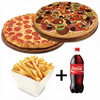2'Li Büyük Boy Pizza Menü görseli