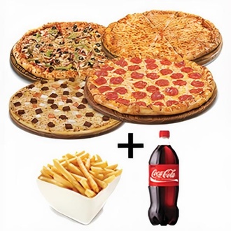 4'Lü Büyük Boy Pizza Menü görseli